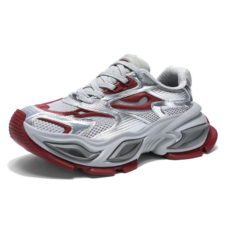 Lichte luxe designer stijl 2025 zomer mesh ademende sneakers outdoor vader student trendy vintage werkschoenen_voghion.com