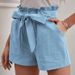 Damenbekleidung Neue Sommer-Fliege Damen Lose Freizeitshorts Tasche Einfarbig Große Größe Hohe Taille Weite Beinhose_voghion.com