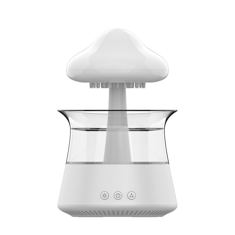 Umidificatore a forma di fungo per la casa - Umidificatore a ultrasuoni da 500 ml con diffusore di oli essenziali, luce notturna, telecomando e spegnimento automatico._voghion.com