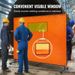 4 Wheels Screens Welding With FlameResistant Curtain Welding With Vinyl Protection Welding 6' X 8' Frame Screen Swivel Screen_voghion.com