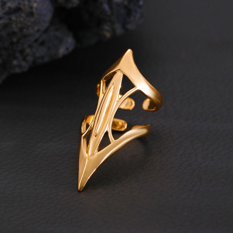 Gothic Punk Design Sense Advanced Joint Ring Retro Adjustable Opening Ring Unisex_voghion.com