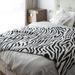 Zebra-Print Sofa Throw Semi-Velvet Office Nap Decorative Blanket_voghion.com