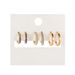 Micro-set Zircon Minimalist Style Instagram Influencer Cool Style 3-piece Set Of Earrings_voghion.com