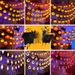 Halloween LED Kürbis Ghost Eye Bat Kleine bunte String Atmosphäre Dekoration Lichter_voghion.com