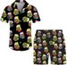 Unbeatable Quality New 3D Printed Minimalist Men's Shirt T-shirt Short Sleeved Shorts Beach Set_voghion.com