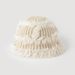 New Korean Style Temperament Cool Versatile Plush Knitted Wool Bucket Hat Warm Face Small Fisherman Hat Plain Hat_voghion.com