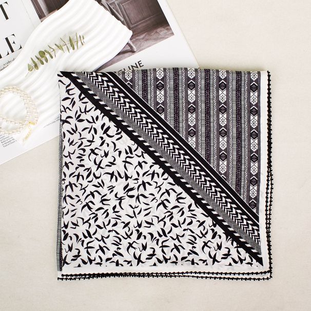 Sciarpa in pizzo sottile per donna, primavera estate, elegante sciarpa in seta di gelso monologo ad anello, scialle per outfit_voghion.com