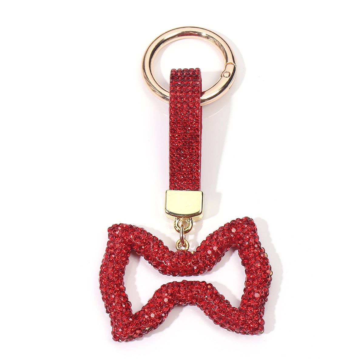 Portachiavi per auto con fiocco di diamanti, portachiavi con ciondolo per borsa per cellulare con diamanti_voghion.com