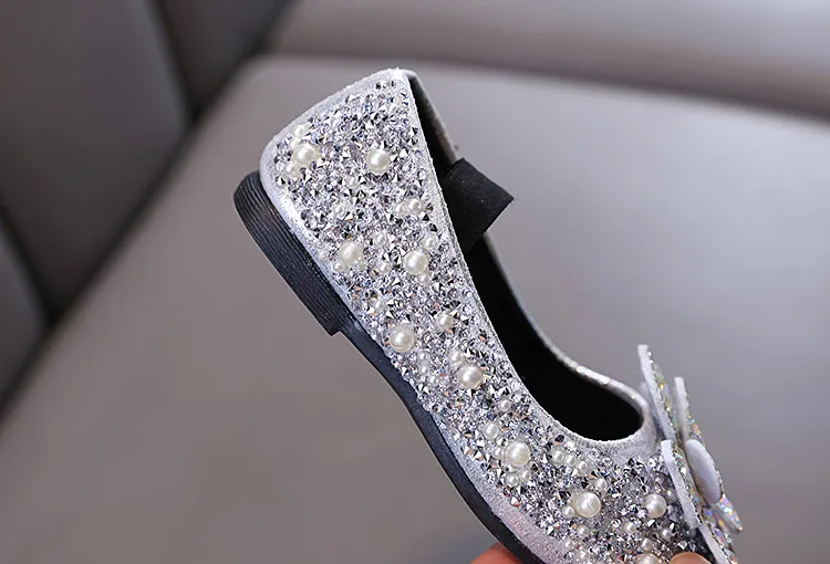 Dziewczynka Dziewczynka Księżniczka Diament Pojedyncze Buty Buty do Tańca Pokazowego_voghion.com
