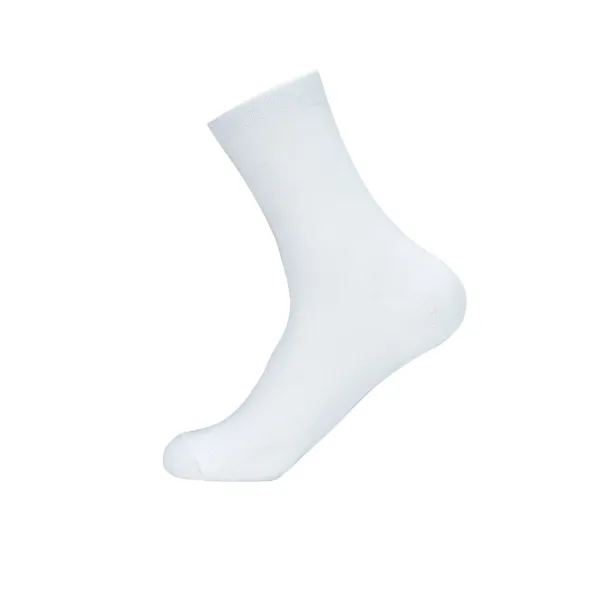 Herren-Business-Arbeitssocken aus hochwertiger, einfarbiger Baumwolle, weich, atmungsaktiv, Schwarz, Weiß, lang, Übergröße 38–46_voghion.com