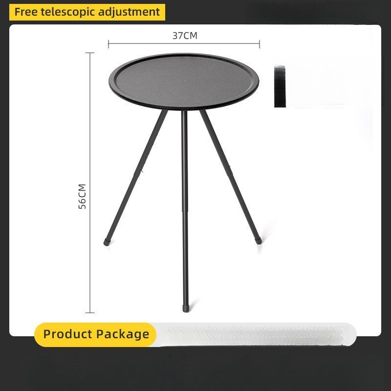Alloy Steel Picnic And Chairs Portable Camping Round Supplies Equipment Set Outdoor Small Table_voghion.com