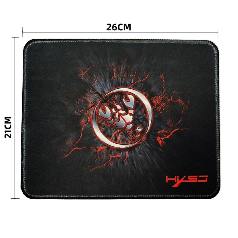 HXSJ brand series mouse pad 26x21x2cm resin material locking edge heat transfer printing process_voghion.com