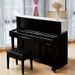 Linen Piano Cover - Non-Slip Dustproof Protector For Grand & Upright Pianos Decorative Table Runner_voghion.com