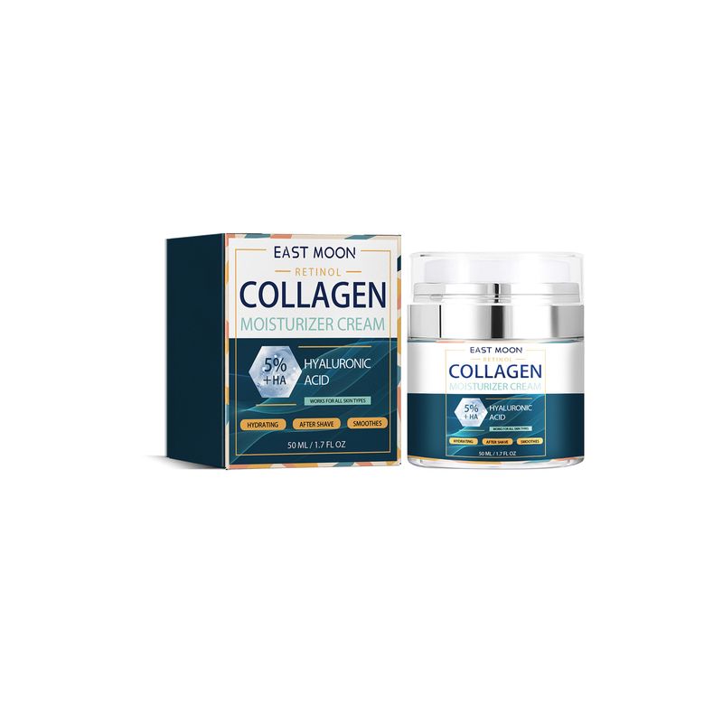 East Moon Men's Collagen Cream Verjüngende, faltenhemmende, straffende, feuchtigkeitsspendende, feuchtigkeitsspendende Gesichtscreme_voghion.com