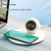 New Wireless Charging Night Light With Alarm Clock Furniture Bedroom Student Accommodation Small Desk Lamp Gift_voghion.com