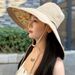 18CM Oversized Brim With A Double-sided Fisherman For Women's Summer Korean Version Sunshade, UV Protection, And Sun Hat_voghion.com