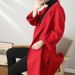 Max Same Water Ripple Double-Sided Cashmere Mid-Length European Style Slimming Paper Piece Woolen Coat_voghion.com