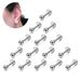15 pezzi 16G anelli per labbra in acciaio inossidabile, piercing per naso Labret, piercing per naso Monroe, piercing per cartilagine, trago, elica, orecchino 6/8/10/12 mm_voghion.com