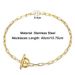 20/30/40/45CM Stainless Steel Square Link Chain Necklaces For Women Men Toggle Clasp OT Buckle Choker Collar Hip Hop Jewelry_voghion.com
