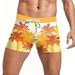 Herrenbekleidung Neue Mode Kokosnussbaum-Druck Herren Boxer Strand Badehose_voghion.com