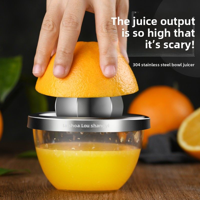 304 Portable Manual Juicer Squeezer Juice-Pulp Separator Orange Lemon Household Juicing Tool_voghion.com