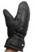 Sheepskin For Men And Women Winter Warm Riding Snow Play Cold-Proof Black Genuine Leather Fingerless Gloves_voghion.com