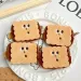 Kawai Biscuit Coin Bags Headphone Organizer Key Cards Storage Bag Kid Schoolbag Pendant_voghion.com