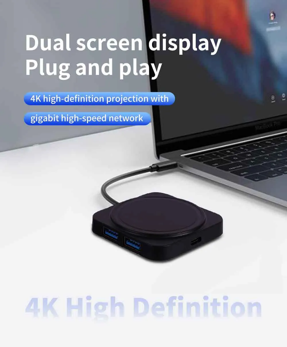 USB HUB 3.0, jeden až štyri, viacrýchlostný hub, počítačový USB rozbočovač, 4-portový USB expandér_voghion.com