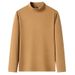 Cross-Border Half Turtleneck Double-Sided Thermal Underwear Men's Self-Heating Base Layer Solid Color Warm Sweatshirt_voghion.com