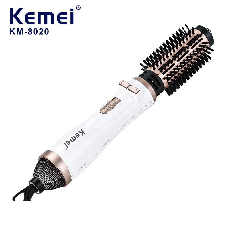 Kemey KM-8020 Lockenglätter Dual-Purpose-Kamm Temperaturregelung Schnellheizender Haartrockner Großhandel_voghion.com