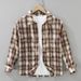 Retro Plaid Long Sleeved Shirt For Men, Fashionable And Versatile, Artistic And Casual Loose Top_voghion.com