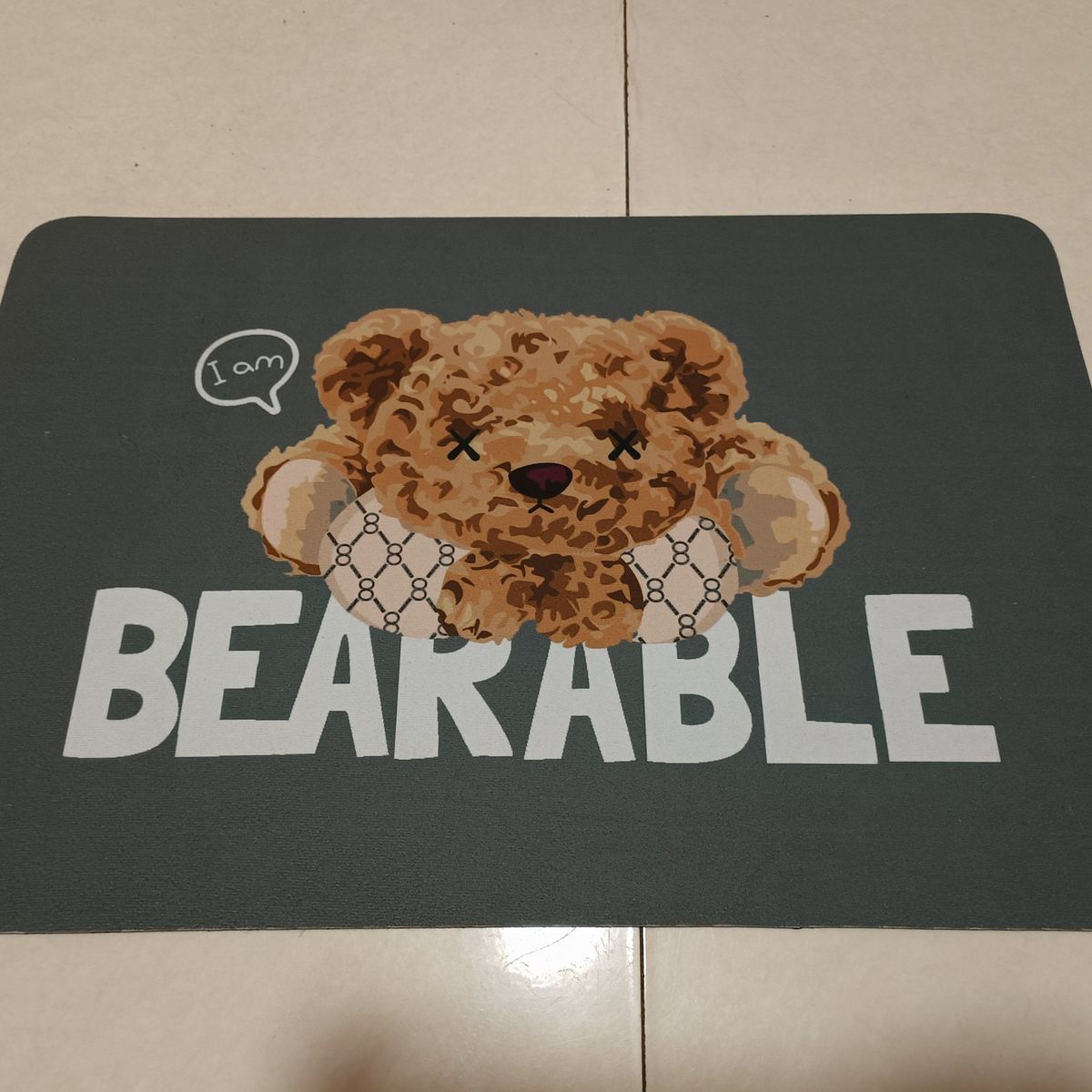 Badematte mit Cartoon-Diatomeen-Motiv, super saugfähig, schnelltrocknend, rutschfest, für Badezimmer, Küche, Eingangsbereich, Boden, wasserdicht, waschbar, weich, bequem_voghion.com