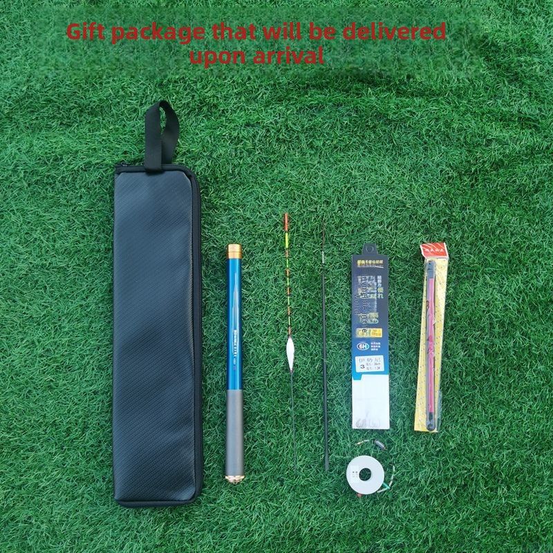 Short Section Light Ultra Hard Mini Stream Carbon Full Set Portable Fishing Hand Rod New_voghion.com
