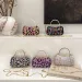 Sequin Evening Patchwork Round Handbag With Shell Clasp 2025 New Trendy Chain Crossbody Small Bag_voghion.com