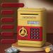 【 Dual Entry Storage 】 Password Safe Automatic Cash Roll, Coin Operated Deposit Box, ATM Machine, Children's Toy_voghion.com