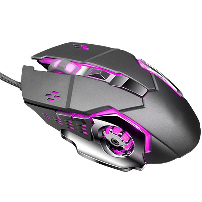 Xinweiqing Wired USB LED Optical ABS Colorful Lights Effect Mechanical Gaming Mouse for PC Laptop Gamer_voghion.com