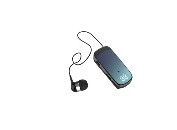 Nouveau style de casque Bluetooth à clip, affichage numérique, longue durée de vie de la batterie, élégant casque rétractable à une oreille, transfrontalier_voghion.com