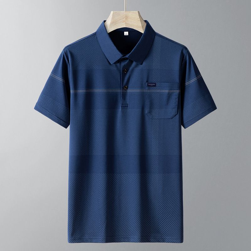Tenue de fête des pères CT pour hommes d'âge moyen et âgés, t-shirt d'été ample à manches courtes, ensemble de sport décontracté deux pièces pour_voghion.com