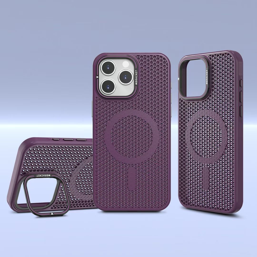 Phone Case & Covers High Grade Sense Of Dimensional Web Lens Holder Suitable For Iphone15/16promax Mobile Phone Case Breathable Heat Dissipation_voghion.com