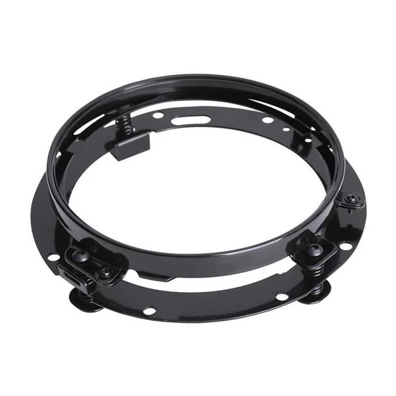 7 Inch Round Headlight Mounting Bracket Adapter For Harley Davidson Motorcycle Tilt Angle Adjustable Stainless Steel_voghion.com