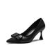 High Heels, Slim Wine Glasses With Edging, Pointed Edges, Small Fragrance, Spliced Women's Shoes, Business Commuting_voghion.com