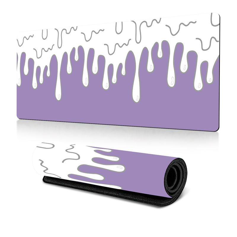 Hot-selling Abstract Fluid Mouse Pad Large Cream Office Table Mat Rubber Non-slip_voghion.com