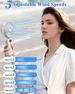 Cute Face Mini Handheld Fan - 4500mAh Travel Cooler_voghion.com