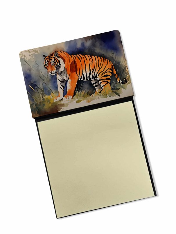 NEW Bengal Tiger Sticky Note Holder Refillable Dispenser Self-Sticky Note Pads, Memo Pads Blank Desk Accessories_voghion.com