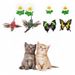 New Rotating Electric Butterfly, Hummingbird And Bee Pet New Product Rotating Around Flowers To Cats And Butterflies Pet Toys_voghion.com