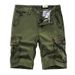 Muške ljetne pamučne radne kratke hlače bez metaka, kamuflažne boje, pet torbica s više torbica, velika veličina_voghion.com
