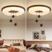 Ceiling Walnut Wood Mid-French Cream Style Creative Master Bedroom Children's Room Lamp_voghion.com
