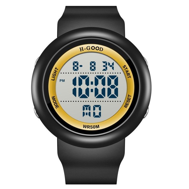 H-GOOD HAGODA Trendy Watch Casual Large Dial Male Spot Sports Alarm Clock Universal Electronic Watch_voghion.com