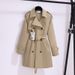 Women's Clothing Spring And Autumn New Style Small Size Medium Length Coat Temperament British Style High End Coat_voghion.com