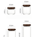 Japanese Style Round Lid Transparent Glass Sealed Jar For Coffee Beans Powder Tea Leaves Dry Fruits Chse Herbal_voghion.com